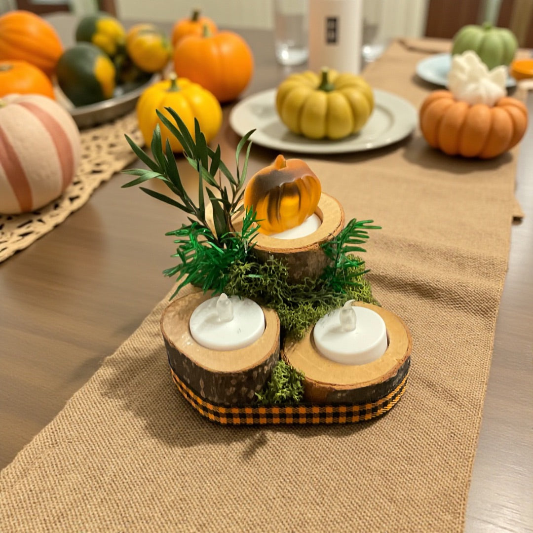 Autumn Pine Tea Light Holder (3)