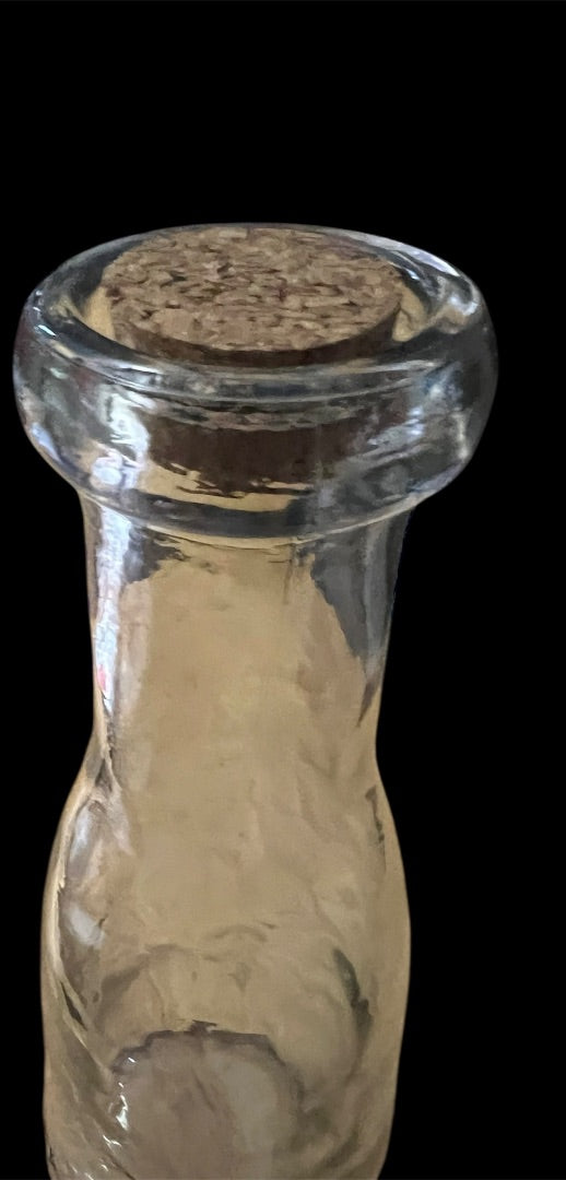 Juice bottle with cork
