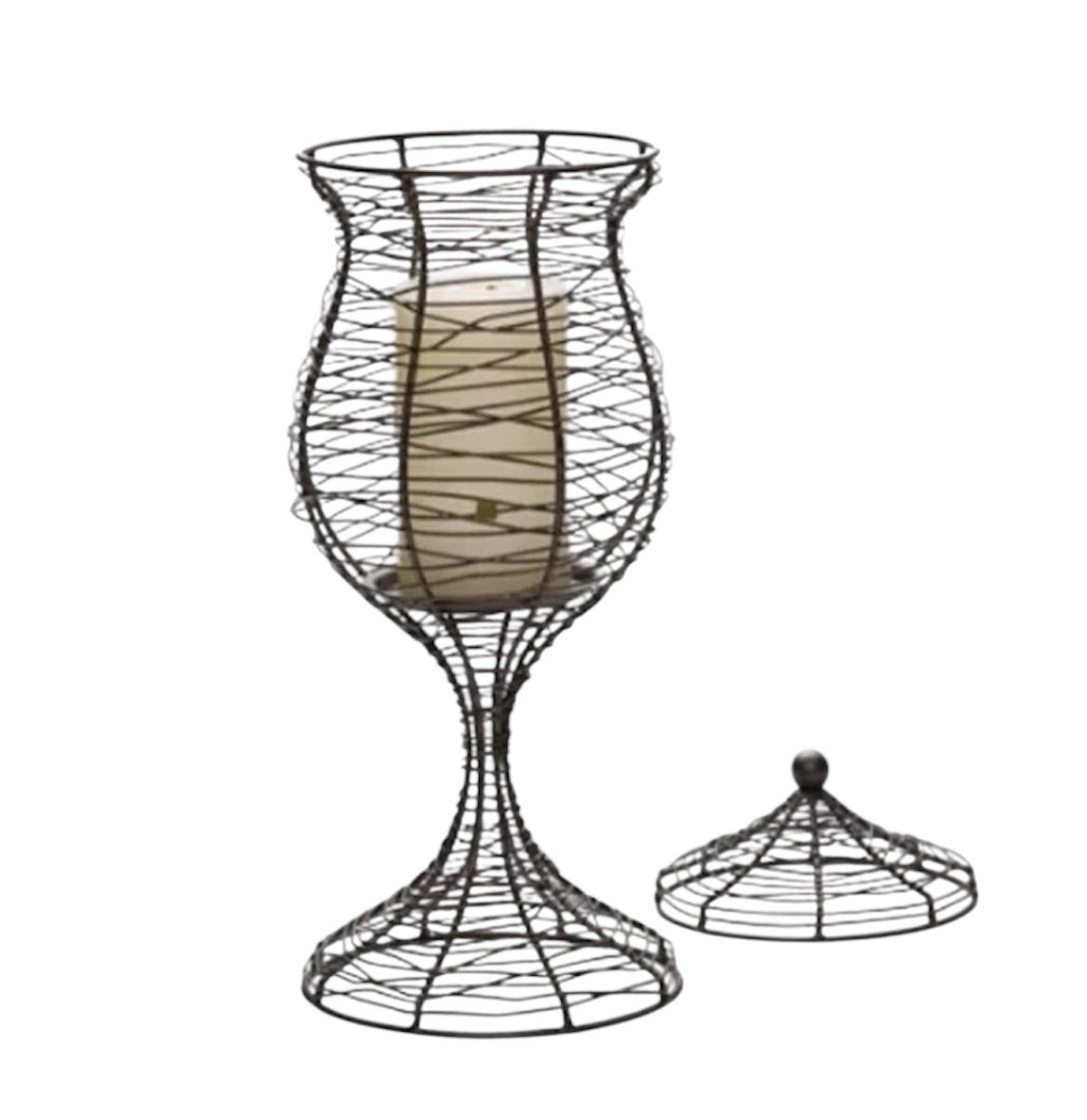 Partylite Apothecary Pillar Bronze Candle Holder