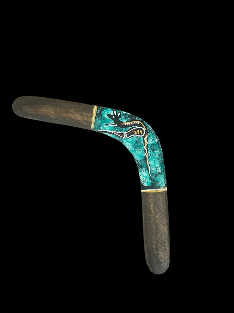 Australian boomerang hand painted