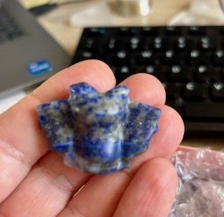 Lapis Carved Bat
