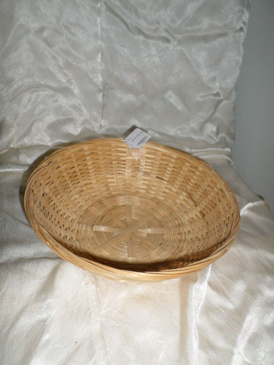 Light Tan Wicker Basket