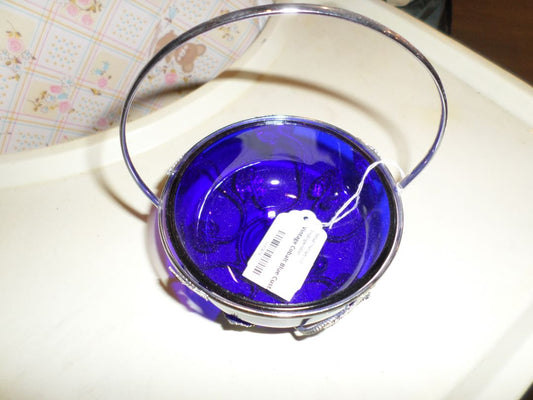 Vintage Cobalt Blue Custard Cup