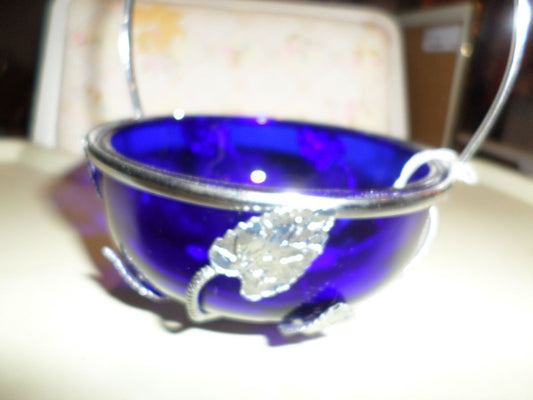 Vintage Cobalt Blue Custard Cup