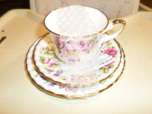Royal Stafford Side Plate, Tea Cup Plate, and Tea Cup