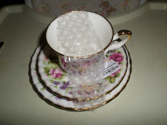 Royal Stafford Side Plate, Tea Cup Plate, and Tea Cup