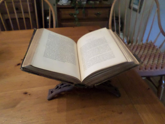 Vintage Hand-Carved Folding Book Stand