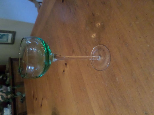 Green Shot Glass w/Stem 5.5"