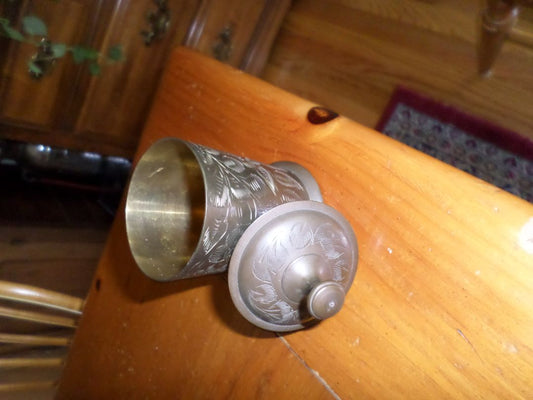 Antique Indian Bidri Container
