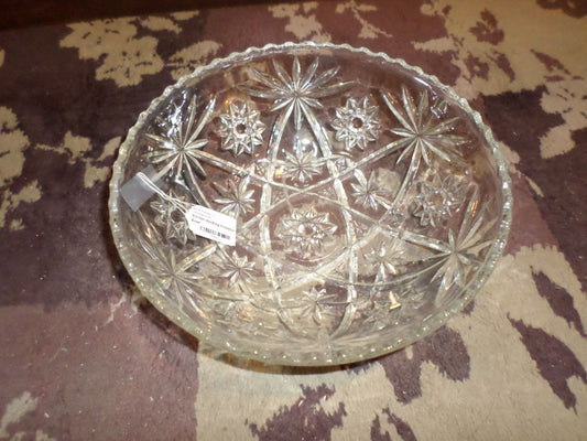 Anchor Hocking Presscut Glass Serving Bowl