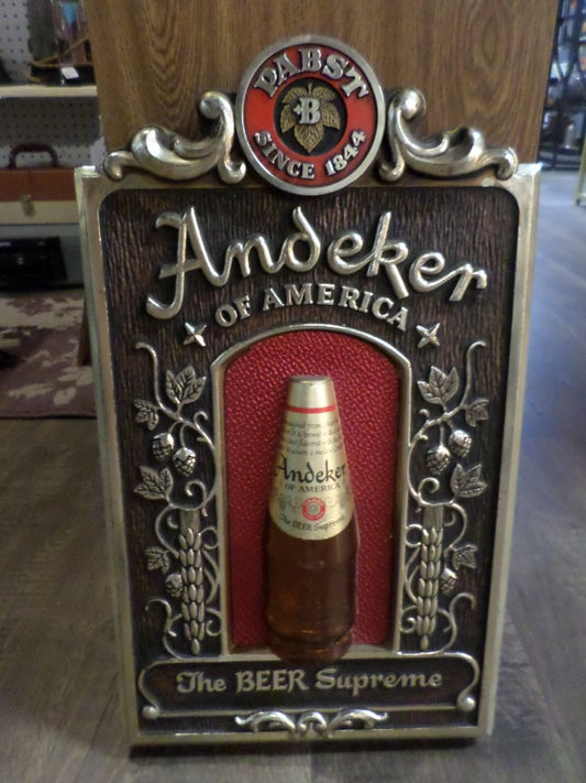 Pabst Andeker Beer Sign