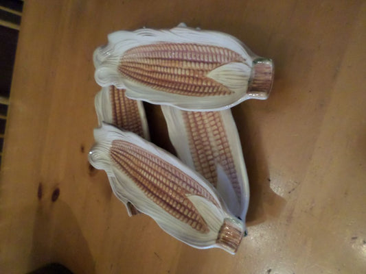 Ceramic Corn on the Cob Dishes - Set of 4