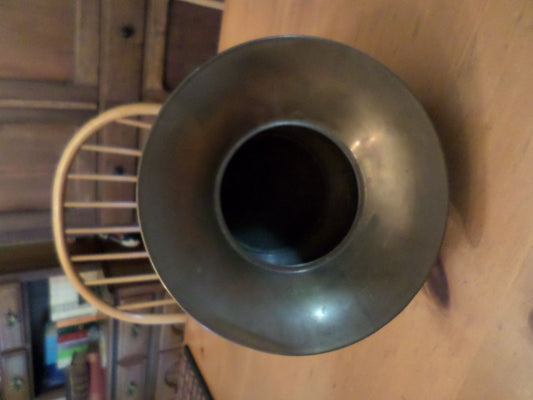 Antique Brass Old Cowboy Spitoon