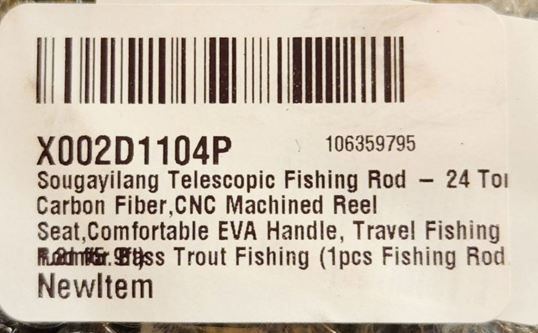 Sougayilang Sougayilang Telescopic Fishing Rods, 5'10"