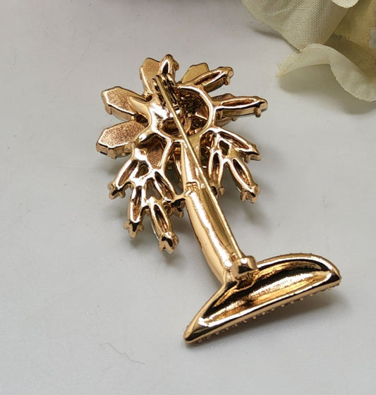 Vintage Palm tree Brooch Jewelry