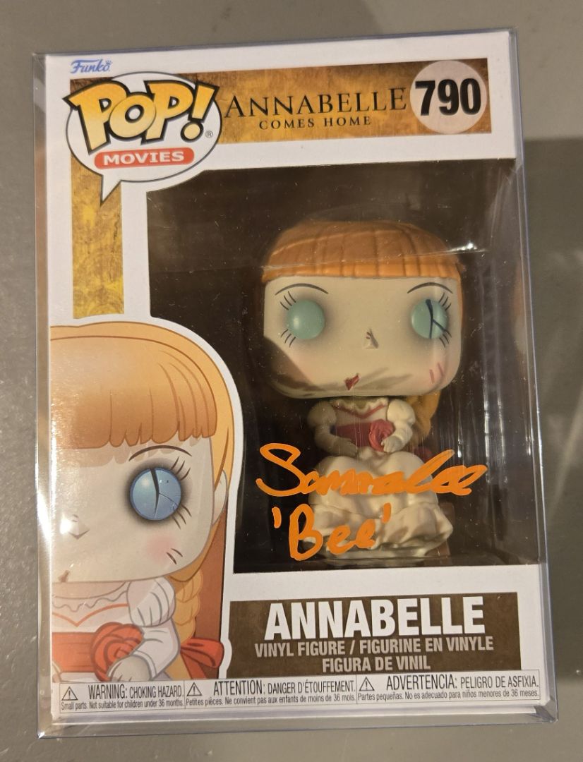 Annabelle Funko Pop signed by Samara Lee