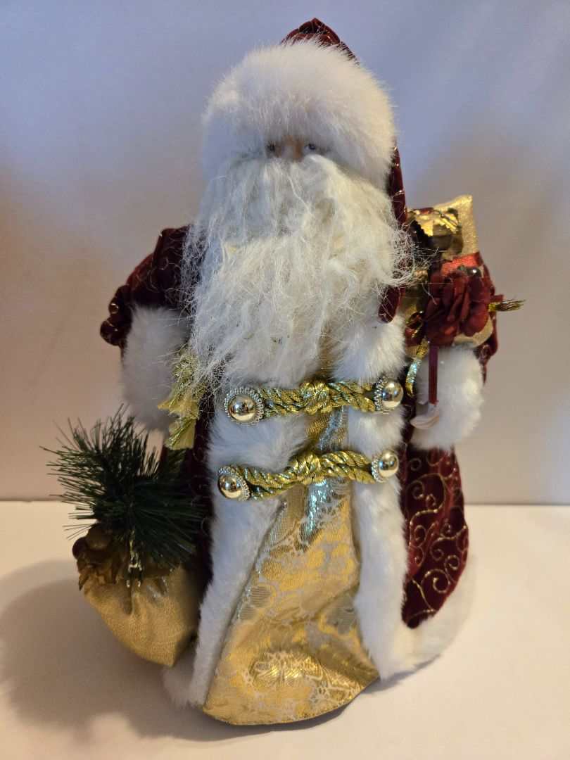 Gold Santa Tree Topper