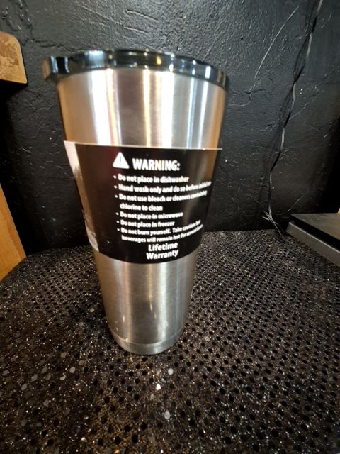 Silver Ozark Trail Insulated Stainless Steel Tumbler, 20 oz.