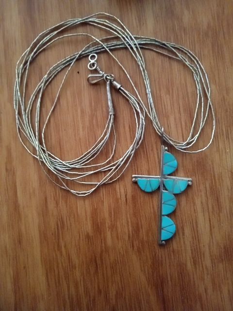 Sterling silver, turquoise Vintage Necklace