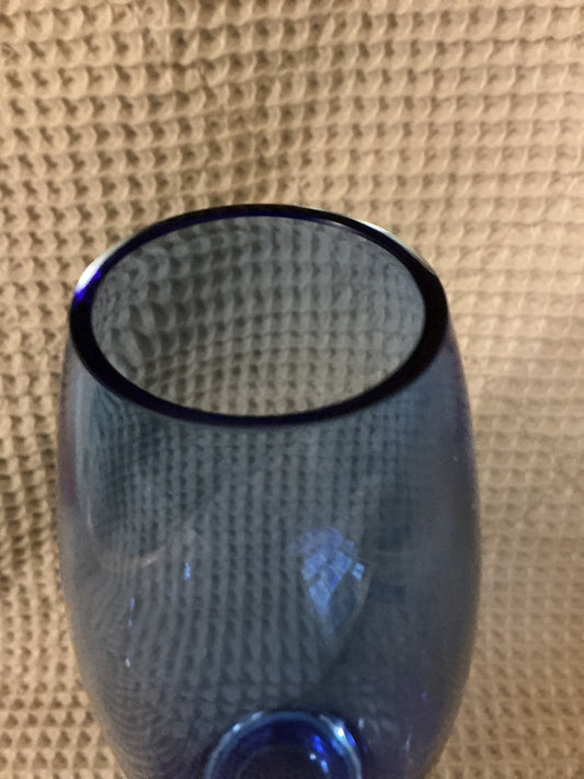 Blue LSA International Cobalt LSA Glass Vase, 10.25”