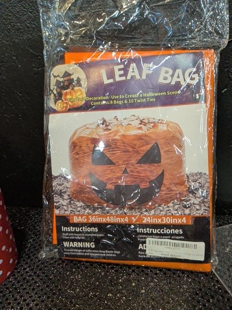 Pumpkin Leaf Bags