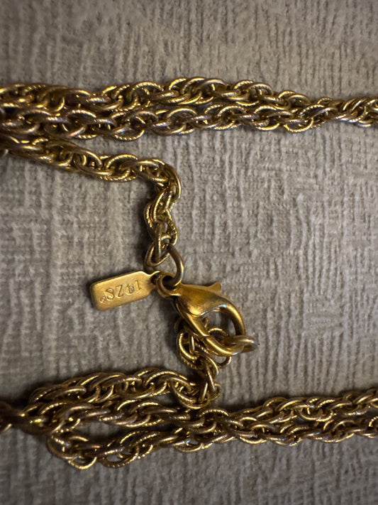 Gold-Tone 1928 Elephant Pendant Necklace