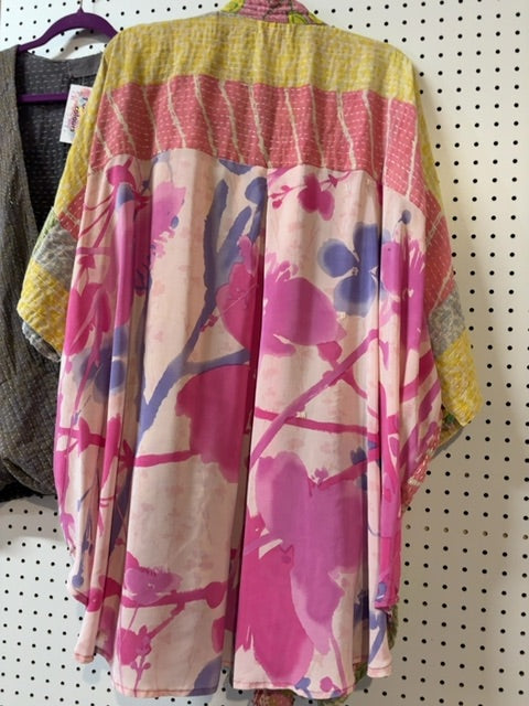 Kantha Jacket with Silk Back