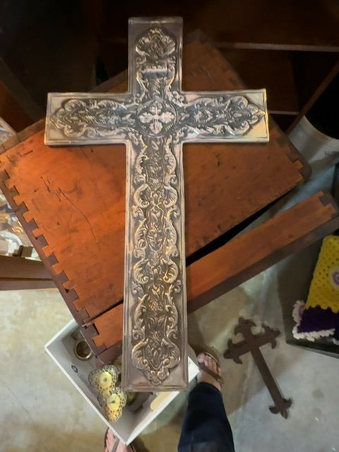 Silver Crucifix hand forged