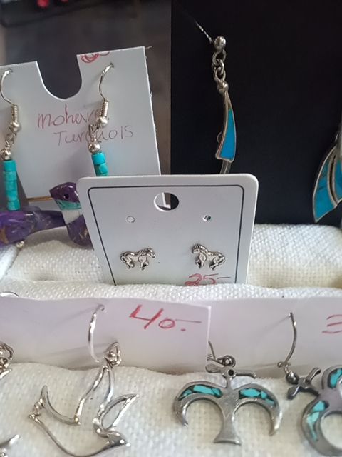 Sterling horse stud earrings