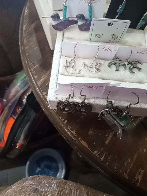 Sterling horse earrings