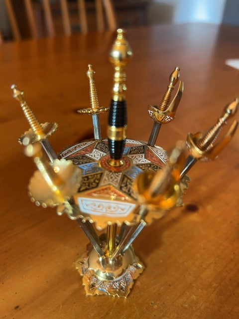 Vintage Toledo Cocktail Sword set