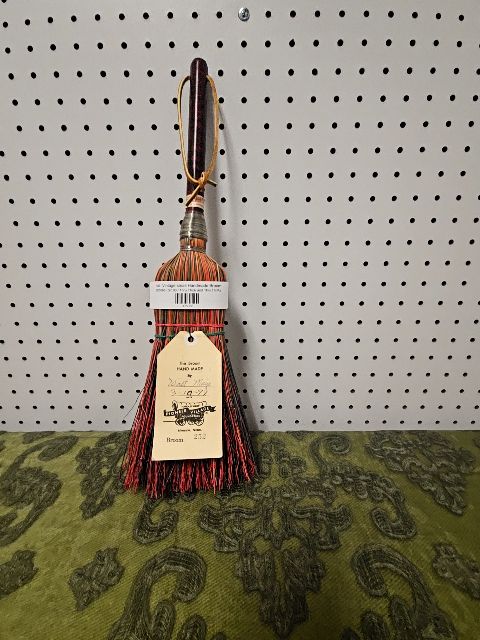 red  Vintage small Handmade Broom