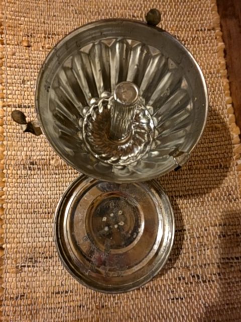 Antique jello mold, 6" dia