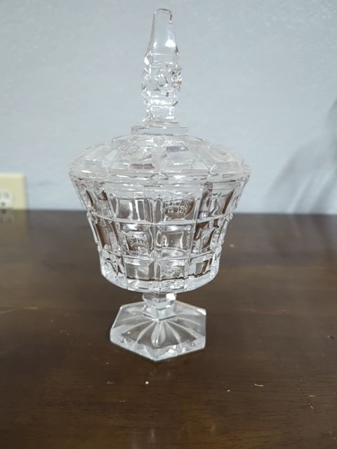 Vintage glass candy dish