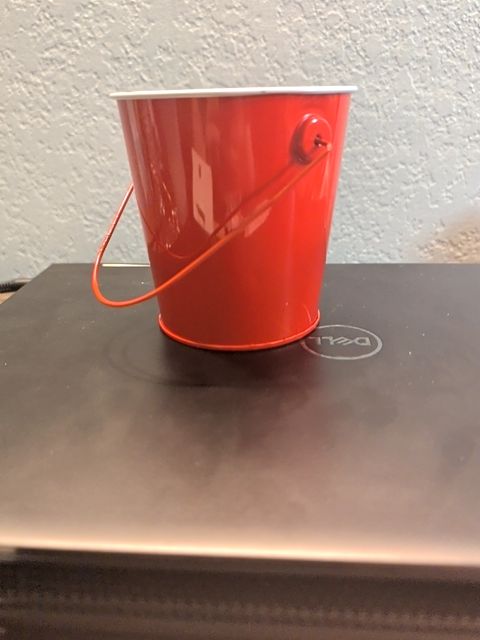 Red Metal Bucket