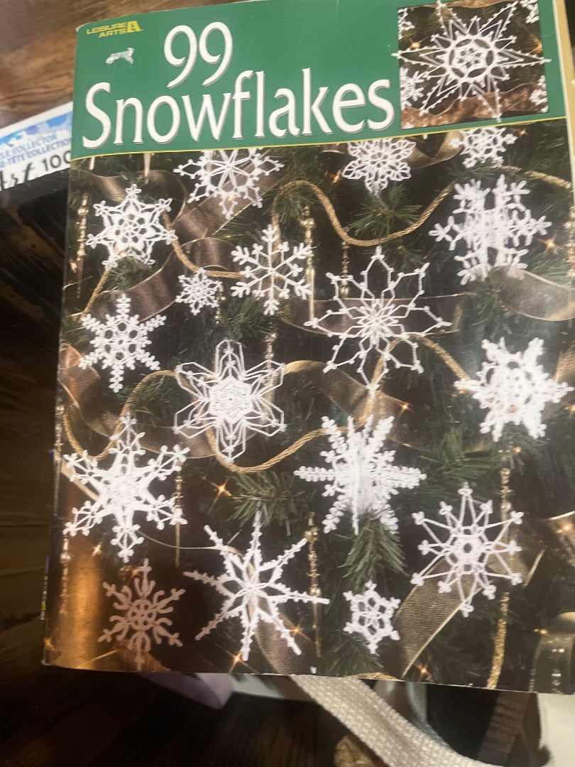 Crochet snowflakes