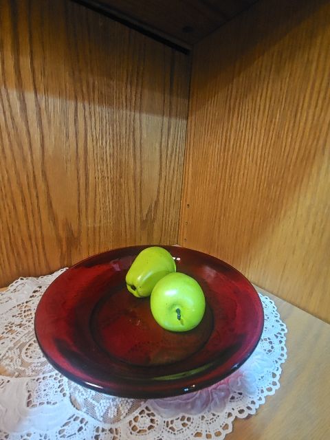 Red Anchor Hocking salad bowl