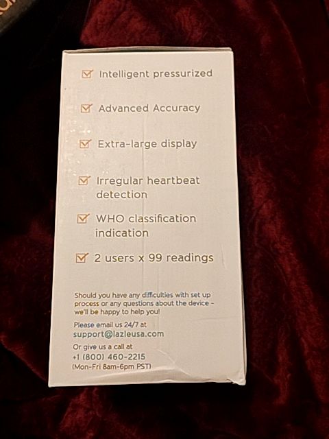 Black & White Lazle Blood Pressure Monitor