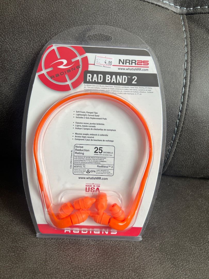 Radians Rad Band 2 banded earplug set