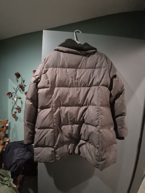 Black Michael Kors Collared Puffer Jacket, XL