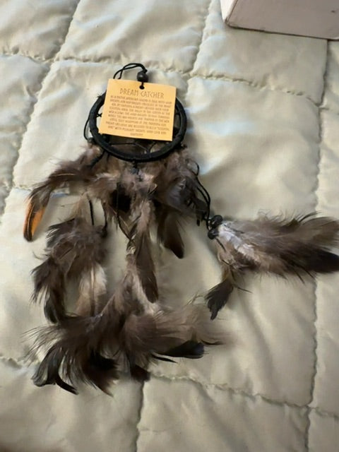 Dream catcher dark feathers