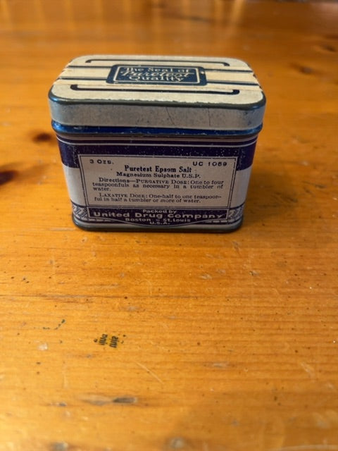 Vintage Epsom Salt Tin