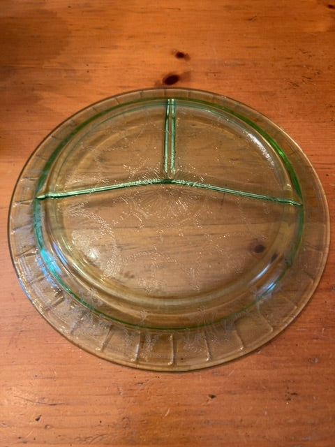 Antique Anchor Hocking Uranium Plate