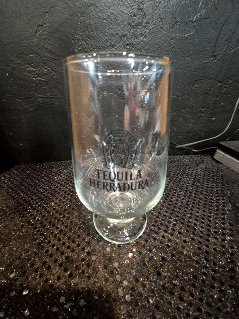 Tequila Herradura Footed Snifter Glass, 6"