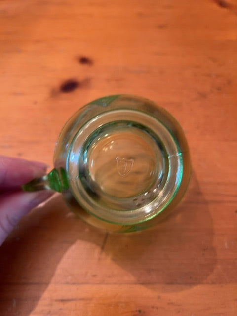 Antique Federal Uranium Glass Cup