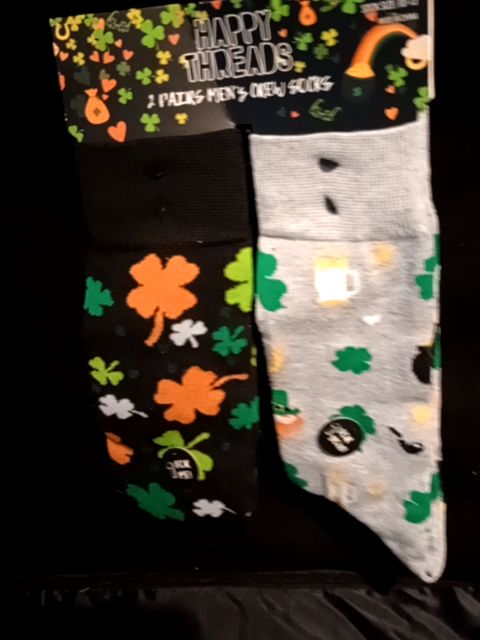 Men's 2 pk st Pat socks