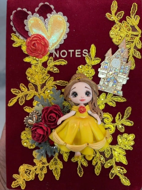 Red/Yellow Once upon a time notebook