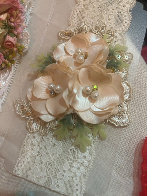 MysticalCreationsByMaira Handcrafted flowers bby headband