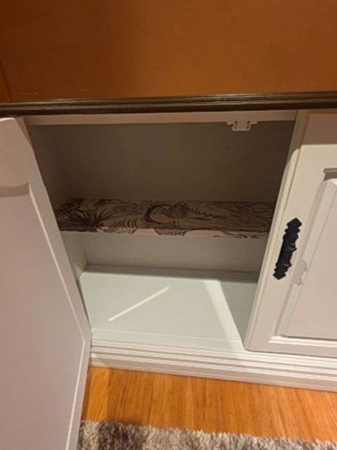 Vintage sideboard, 14"x49" & 29" tall