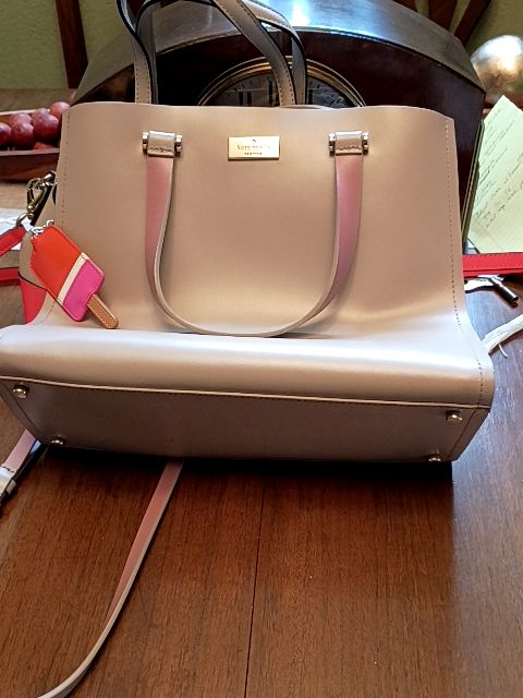 Taupe Kate Spade Kate Spade leather bag large almond, pink, Large